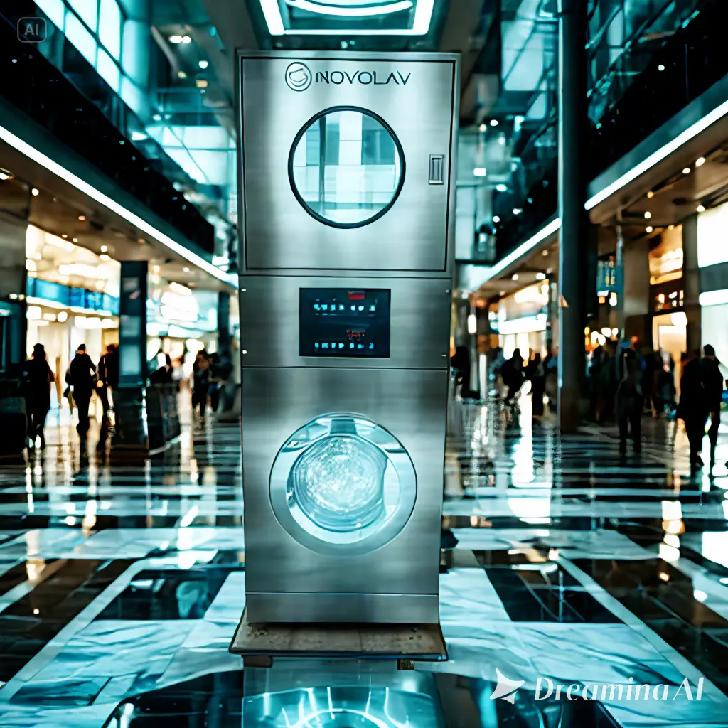 jimeng-2025-06-18-818-A modern, professional space in a mall featuring  a stainless steel finish and....webp