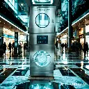 jimeng-2025-06-18-818-A modern, professional space in a mall featuring  a stainless steel finish and....webp